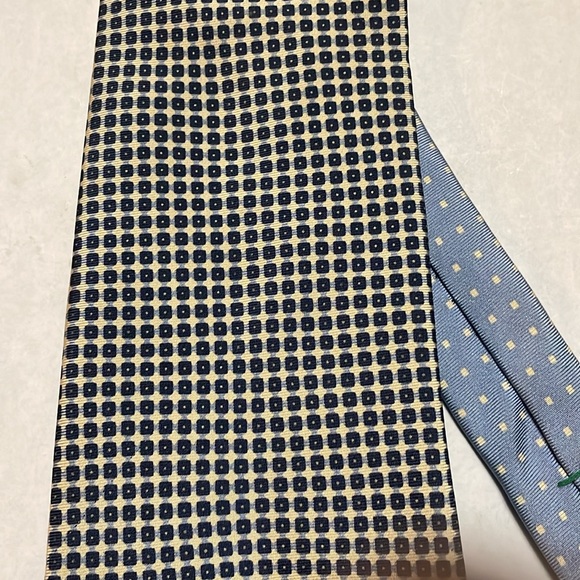Tommy Hilfiger Silk Necktie 60” Blue/Off-White Men’s - Picture 2 of 9